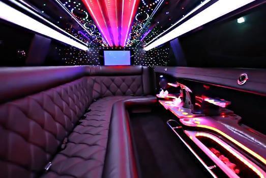 cadillac escalade limo interior